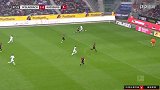 第8分钟门兴格拉德巴赫球员赫尔曼进球 门兴格拉德巴赫2-0奥格斯堡