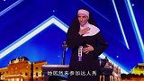 修女上达人秀表演，一开始就把衣服脱了，评委都傻眼了