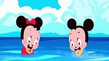 米奇老鼠：米奇米红变成美人鱼潜水救妈妈