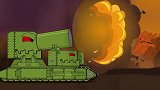坦克动漫世界，D系粉红坦克，对攻S系KB-22