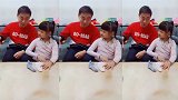 搞笑熊孩子：妈妈教小妹妹画画