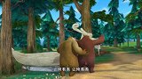 熊出没：哥俩因为龙舟打起来了，还把龙舟弄坏了，太逗了！