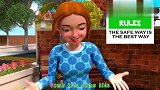 益智英文儿歌早教，唱英文儿歌妈妈教小朋友玩游戏注意安全