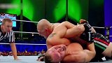 WWE 宝冠大赛 WWE冠军争夺战 布洛克莱斯纳 木村锁降服对手凯恩 卫冕成功 赛后补刀F5彻底终结对手！