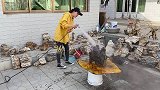 太行山精品奇石，经过高压水枪暴力冲洗后，品相实在是太惊艳了