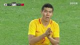 国足中场空虚遭韩国围攻 金珍洙外脚背抽射稍稍高出横梁