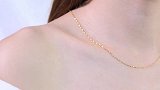 黄金满天星时尚素链，璀璨诱人美颈