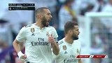 阿森西奥右路连续晃动送传中 本泽马禁区旱地拔葱头槌扳平比分