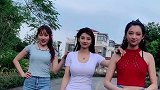 挑战全网最难舞蹈，中间的美女身材保养的好性感