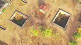 见树不见村，见村不见人，地坑院人家