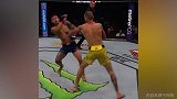 UFC最凶猛一击 一记直拳直接把人打晕在地