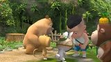 熊熊乐园第2季：吉吉给光头强想出了这样一个系鞋带的办法