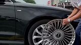 街上的豪车轮毂看上去是滑着走的，这就是豪车的标配