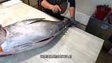 刀功师傅现场秀刀功，3分钟切完整个鱼皮，切肉每刀都是艺术！