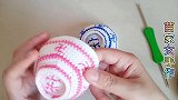 短针基础针法，两种颜色的线，就能钩出这么精美的小碗