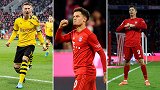 德甲本轮最佳阵容：莱万领衔拜仁3将 罗伊斯&桑乔入选