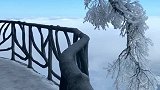 天上人间，天门山的雾凇，云海