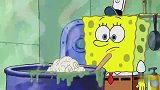海绵宝宝：西皮真是神出鬼没，为了暖和，居然躲在客人的碗里！