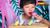 小姐姐吃马卡龙，一口一个吃的真过瘾，网友真香