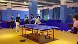 中国乒乓球第一是有原因的，这样打都能接的住！