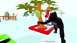 儿童卡通片：大猩猩给骆驼种植食物
