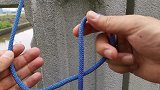 登山攀岩高空下降，中间八字结的打法及用途