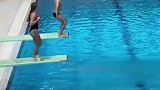 外国少年宫跳水训练，中国选手表示笑而不语