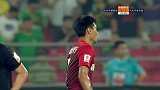 姜宁切入中路大力轰门 郭全博站位出色扑在身下