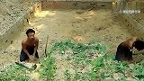 徒手建造地下宫殿，自己做荒野王者，沙发家具一应俱全