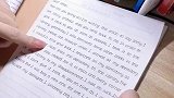 女子分享初三儿子写英语作业：字迹工整，书面整洁，一目了然！