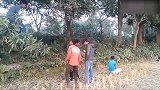 国外搞笑合集，骑自行车过去把别人踹下田地，结果被打惨了
