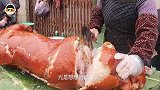 10年经验做出来的考肥猪，一刀下去，猪油直流！