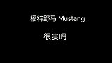 年轻人的第一台跑车野马Mustang，很贵吗？