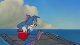 新猫和老鼠-汤姆流浪大海，竹筏上闹饥荒，竟吃下这个东西