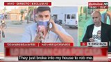 阿根廷一记者工作时得知自己家被盗 中断直播赶回家