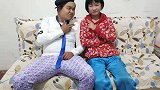 老婆要去打牌，老公为阻止老婆出歪招，老婆被成功套路