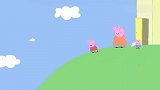 小猪佩奇：猪爸爸太幸运了，回来找文件，多亏佩奇折成了飞机！