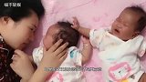 爸爸给五胞胎宝宝喂饭，忙得晕头转向，小萝莉还是一直敲桌抗议