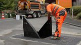 德国发明三角井盖，安装快一倍重量也轻一半，工人用过都说好！