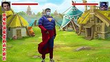 真人格斗：超人对战美国队长，超人召唤无敌手榴弹，结果两败俱伤
