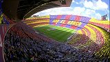 西甲-1314赛季-联赛-第38轮-巴塞罗那主场巨大的字母拼图-花絮