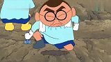 蜡笔小新：小新竟挖到了一个超级大地瓜, 这下子可以成为冠军了