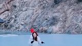 济南-19°C极寒天气下，南部山区体验冰上行走