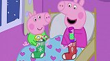 小猪佩奇：圣诞节到了，佩奇和乔治很兴奋，凌晨3点就起床玩耍