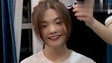 上海脸大的小姐姐交到理发师手里，距离美丽只差一个发型
