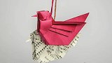 宝宝学折纸：折纸鸽子挂件制作教程，你学会了吗