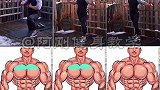 胸部的训练动作，坚持训练。