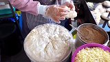 韩国街头美食，甜奶酪糖饼，肉桂糖芝士饼，香糯可口