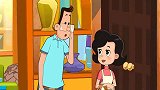 大头儿子：围棋妈妈出门买菜，晚上要做红烧排骨，晚饭要有口福了