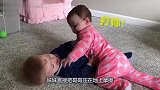 双胞胎打架，一个太弱一个太温柔，果真哥哥都很暖心